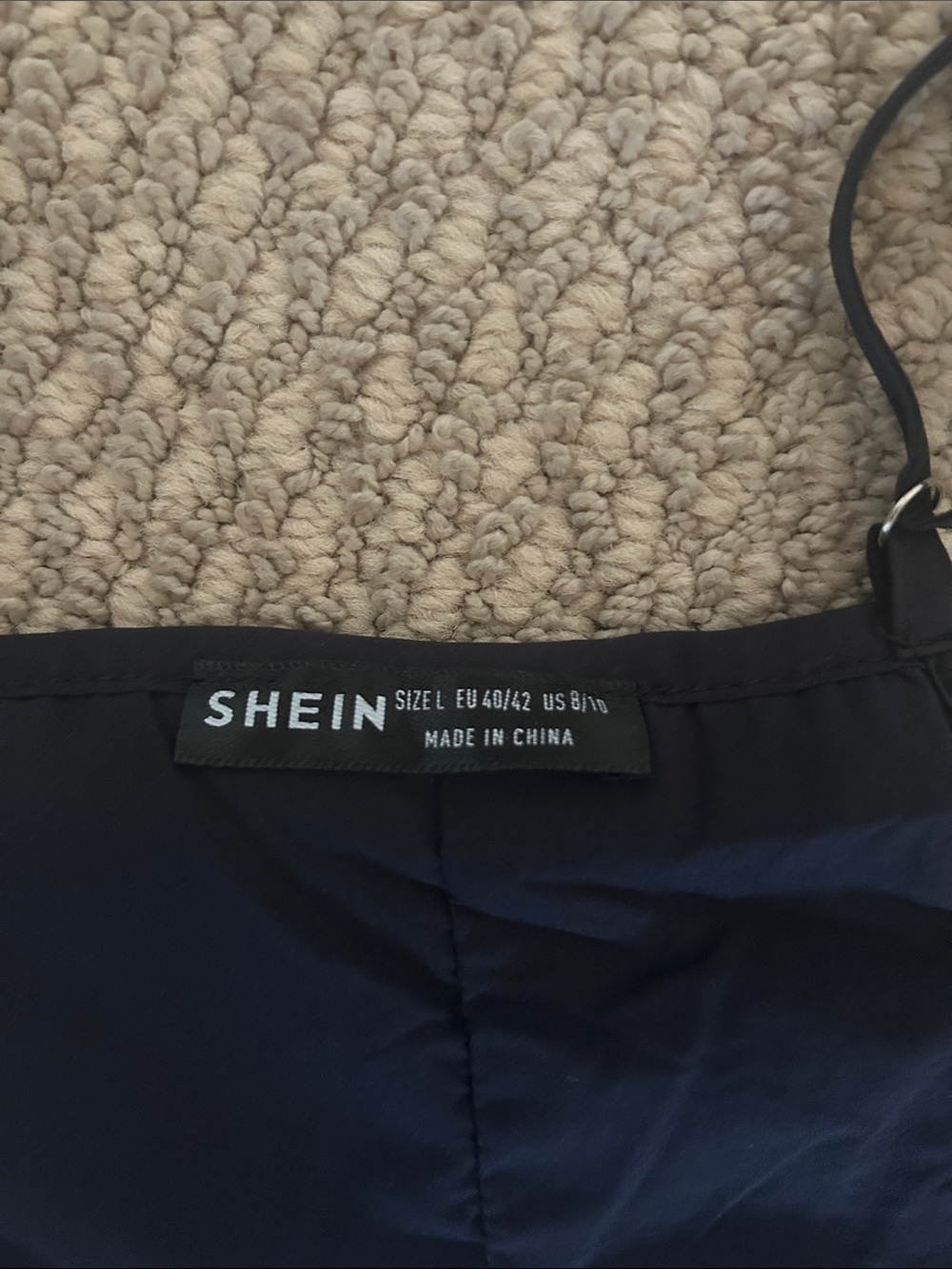 SHEIN Black Sequin Strappy Cami Top - Picture 2 of 3